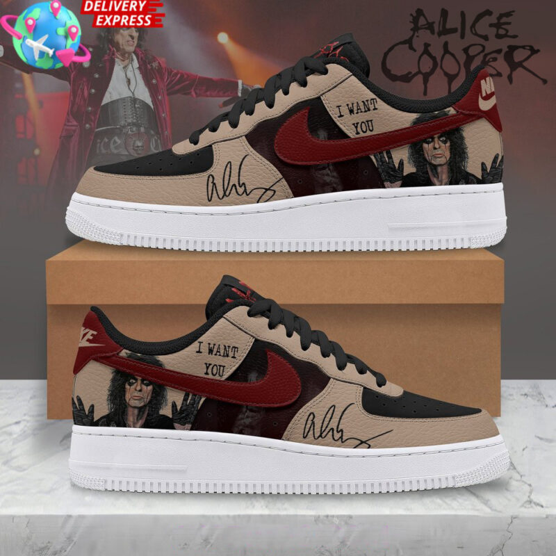 Alice Cooper I Want You Air Force 1 Sneaker Alice Cooper Merch Gifts For Father's Day Ideas