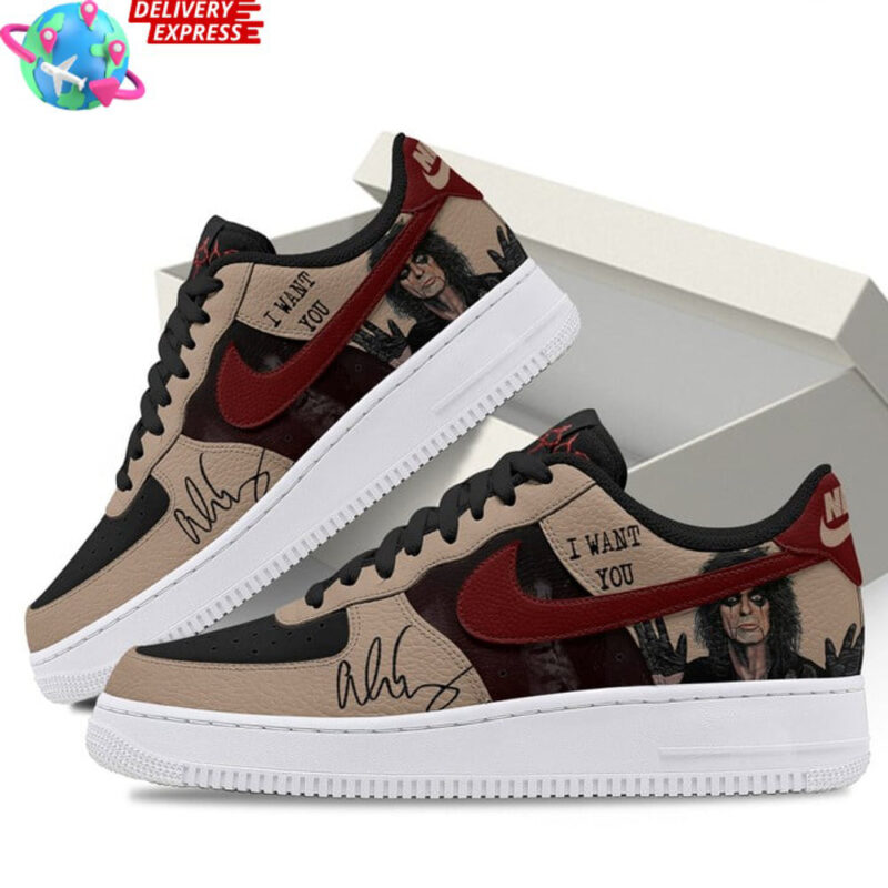 Alice Cooper I Want You Air Force 1 Sneaker Alice Cooper Merch Gifts For Father's Day Ideas