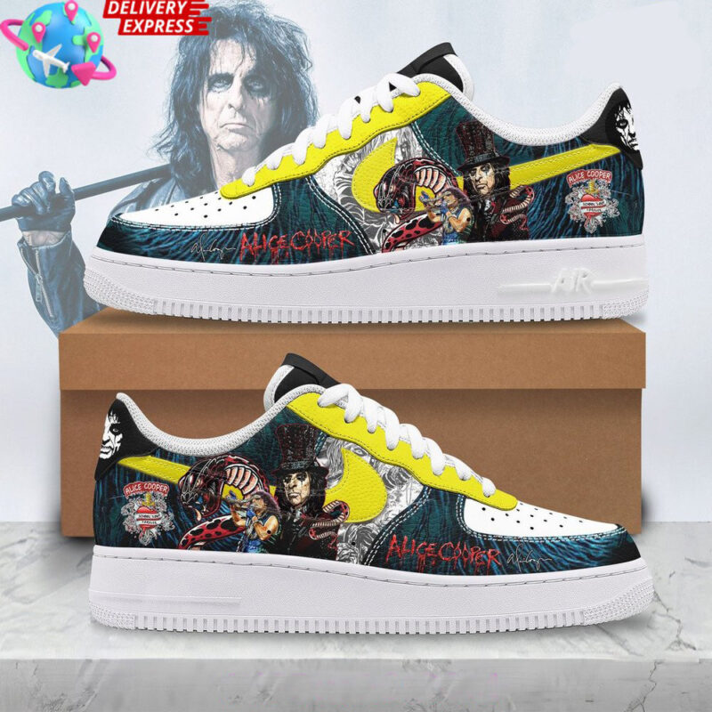 Alice Cooper Nike Air Force 1 Alice Cooper Merch Father's Day Gifts For Music Fans
