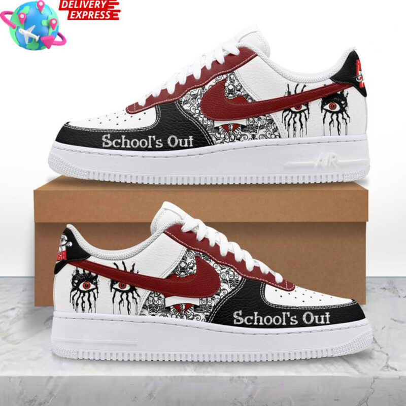 Alice Cooper Schools Out Nike Air Force 1 Sneaker Alice Cooper Merch Gifts For Husband