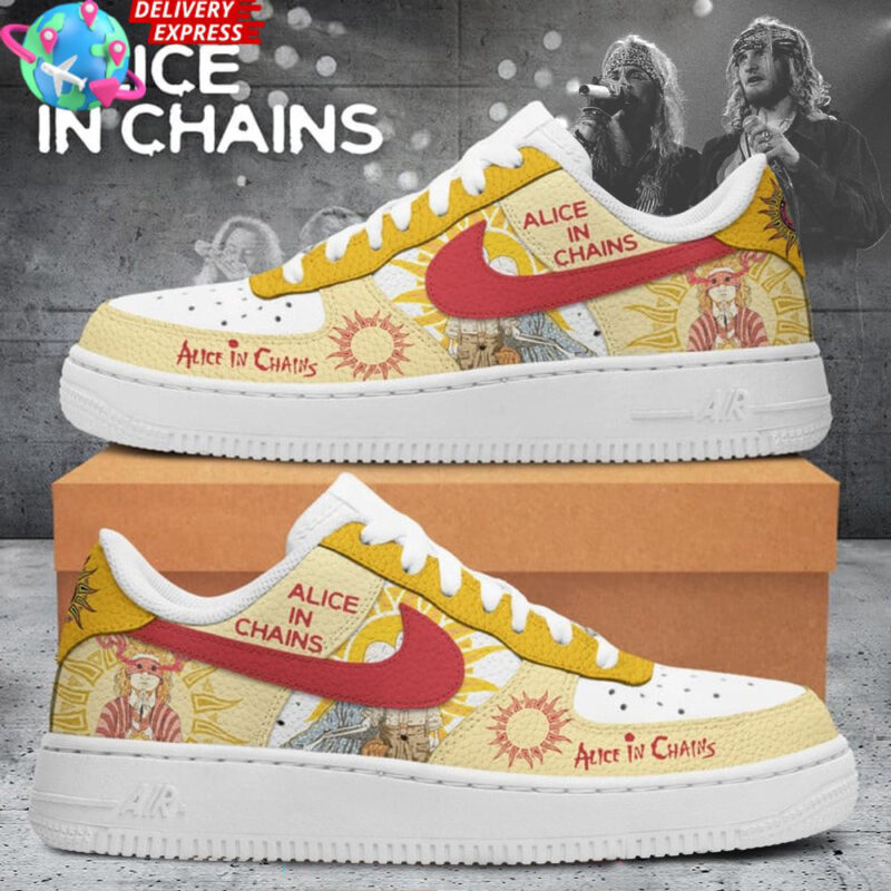 Alice In Chains Sunset Air Force 1 Alice In Chains Merch Father's Day Gifts For Rock Band Fans
