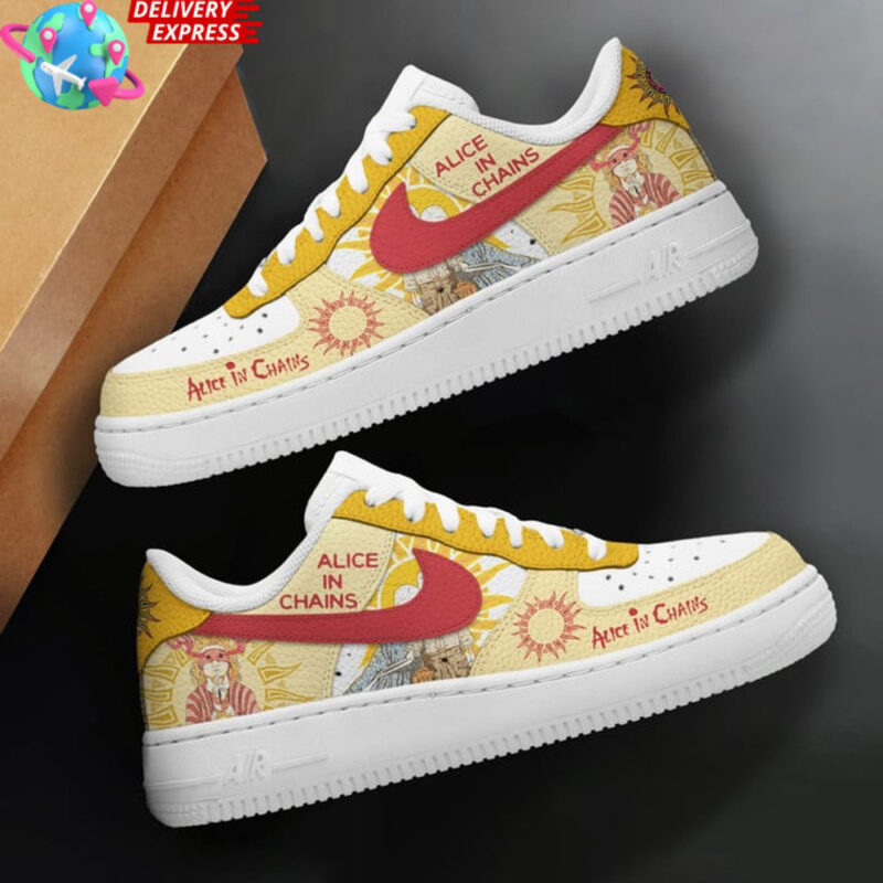 Alice In Chains Sunset Air Force 1 Alice In Chains Merch Father's Day Gifts For Rock Band Fans