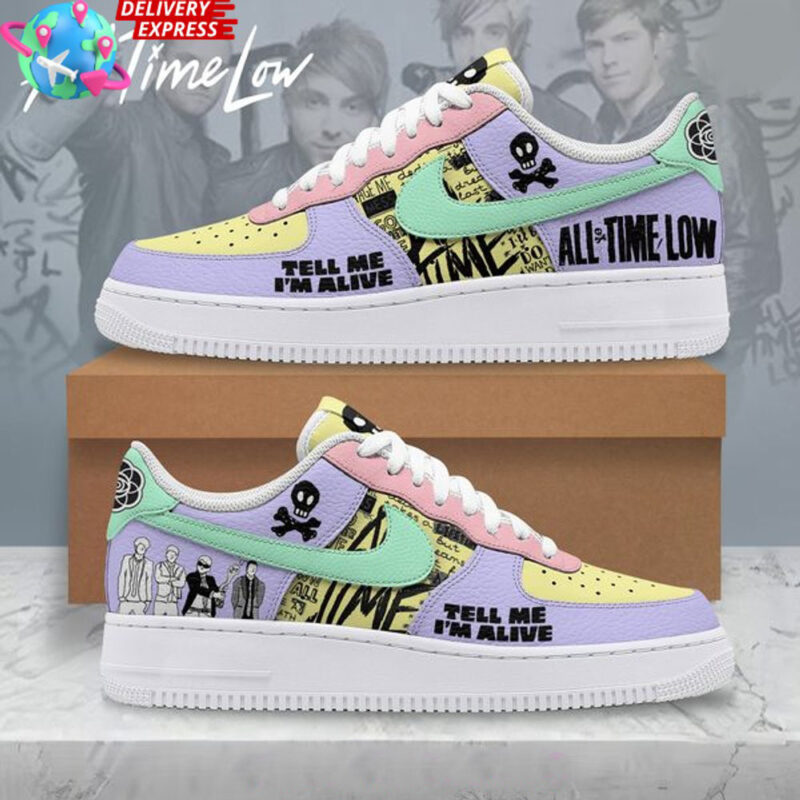 All Time Low Air Force 1 All Time Low Merch Good Fathers Day Gifts For Rock Band Fans