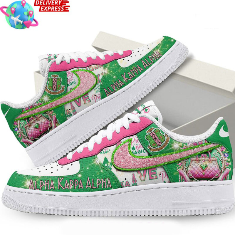 Alpha Kappa Alpha Nike Air Force 1 Alpha Kappa Alpha Merch First Fathers Day Gift Ideas