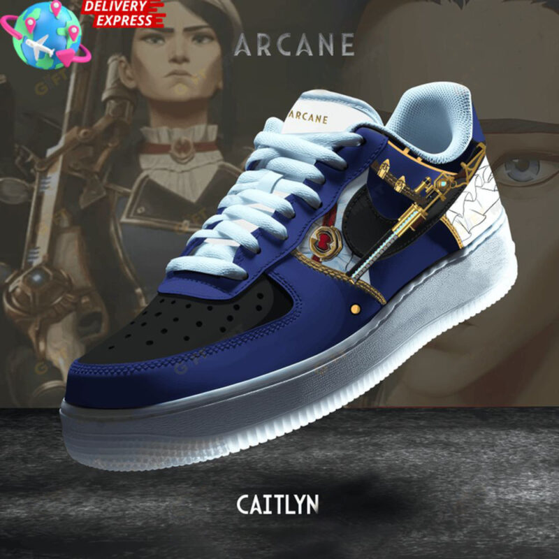 Arcane Caitlyn Nike Air Force 1 Caitlyn Kiramman Merch Good Father's Day Presents