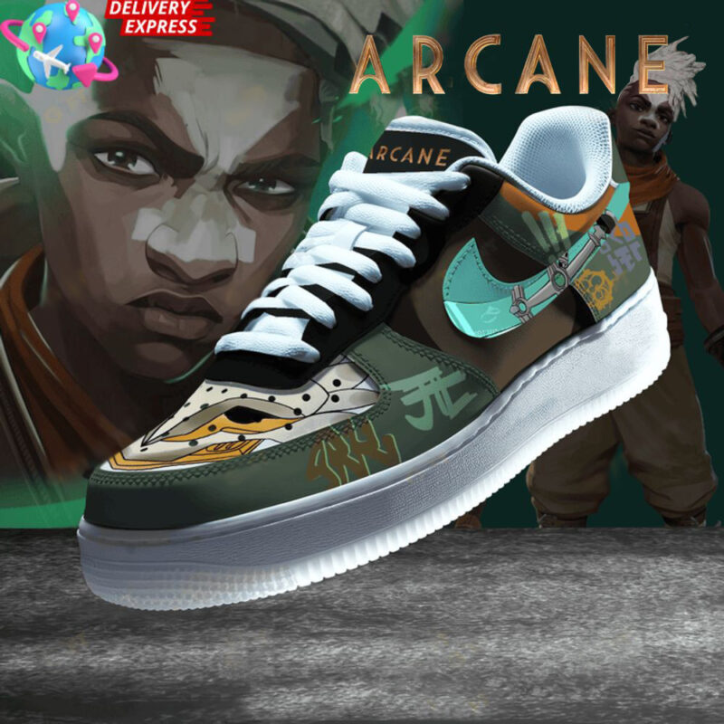 Arcane Ekko Nike Air Force 1 Arcane Merch Father's Day Presents For Husband