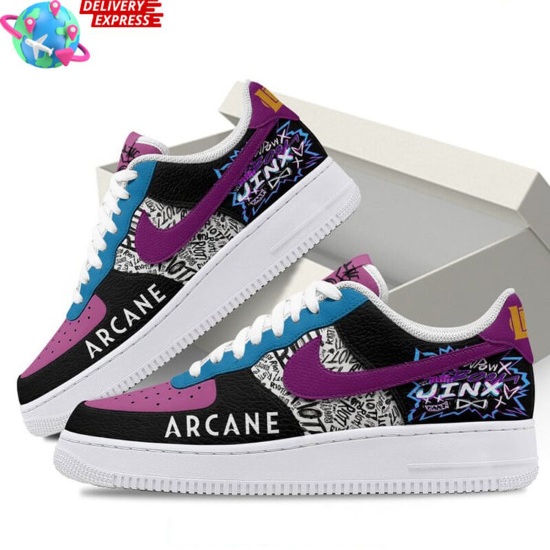 Arcane League Of Legends Air Force 1 Arcane Merch First Fathers Day Gift Ideas