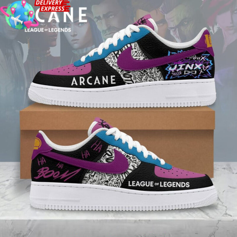Arcane League Of Legends Air Force 1 Arcane Merch First Fathers Day Gift Ideas