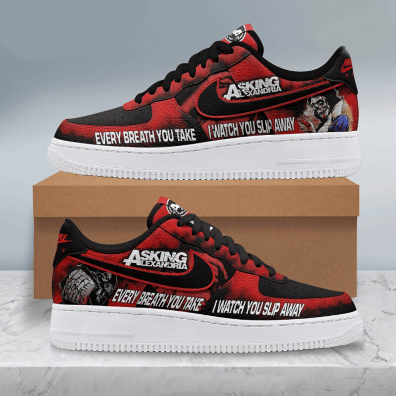 Asking Alexandria Slip Away Nike Air Force 1 Asking Alexandria Merch Good Fathers Day Gifts