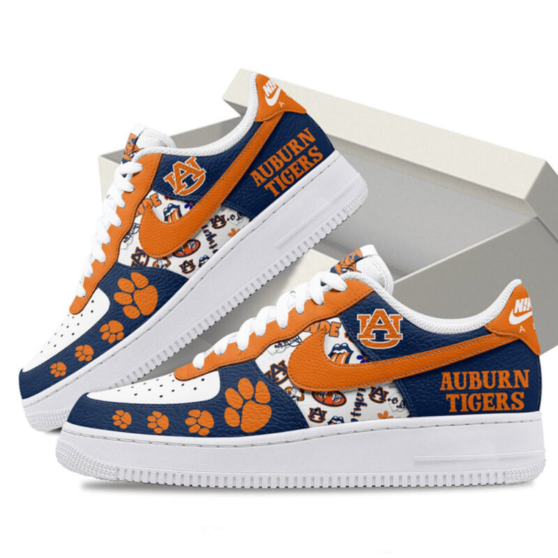 Auburn Tigers War Eagle Nike Air Force 1 Auburn Tigers Merch Father's Day Presents For Husband