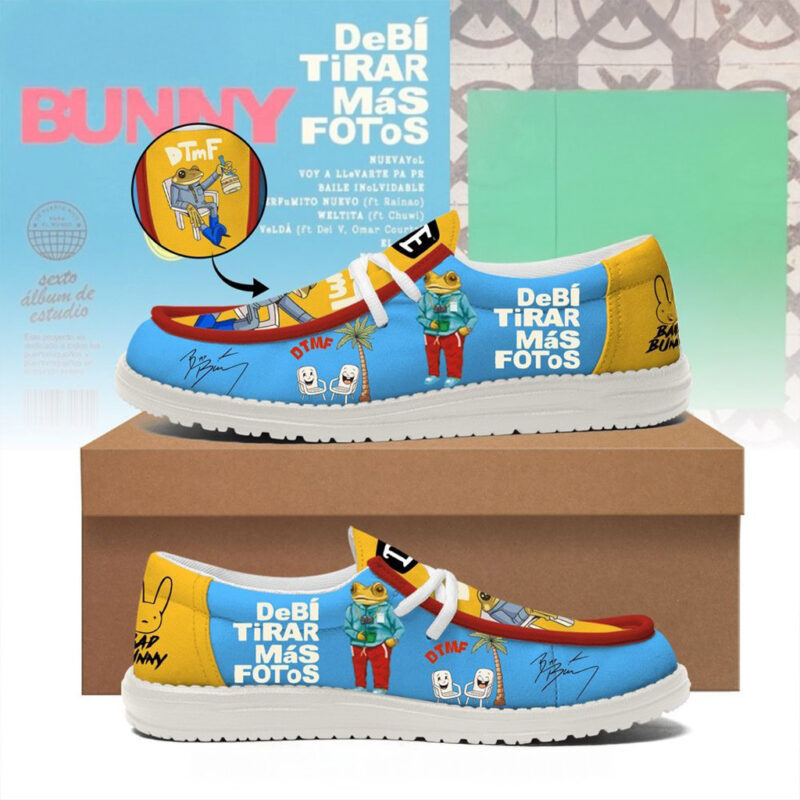 Bad Bunny Debi Tirar Mas Fotos World Tour 2025 Hey Dude Shoes Gifts For Husband