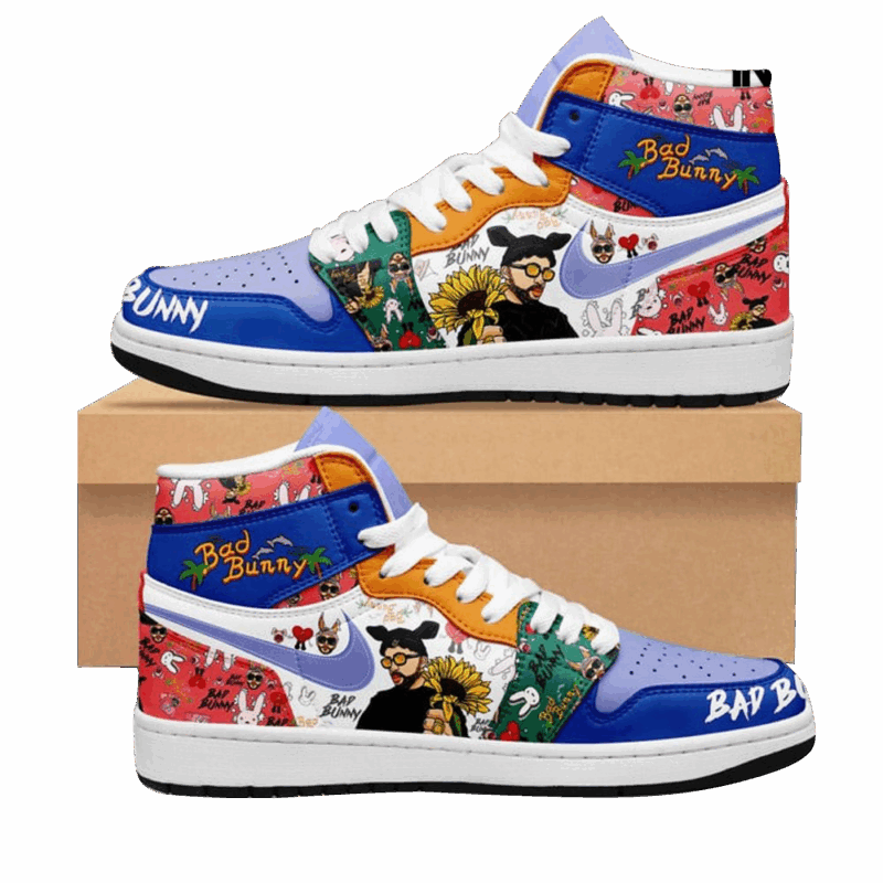 Bad Bunny Nike Air Jordan 1 Bad Bunny Merch For Music Fans Great Father's Day Gifts