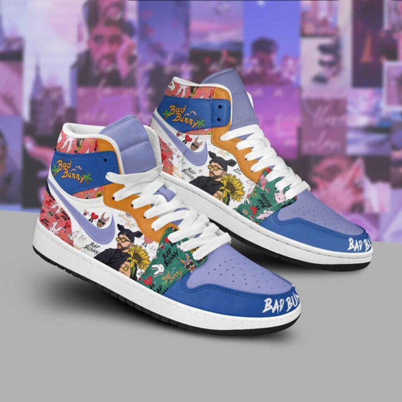 Bad Bunny Nike Air Jordan 1 Bad Bunny Merch For Music Fans Great Father's Day Gifts