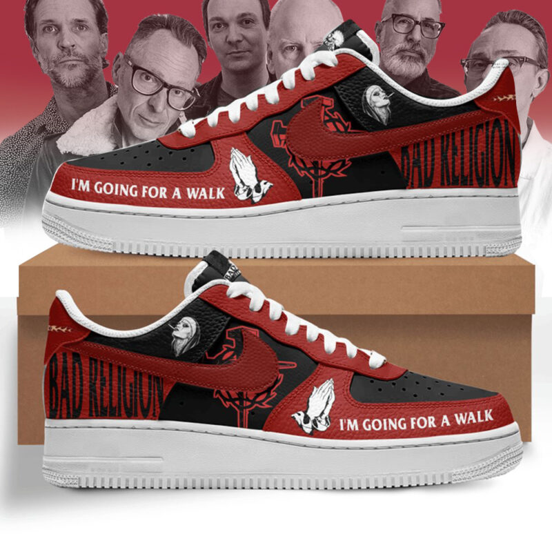 Bad Religion I'm Going For A Walk Nike Air Force 1 Bad Religion Merch Perfect Father's Day Gifts