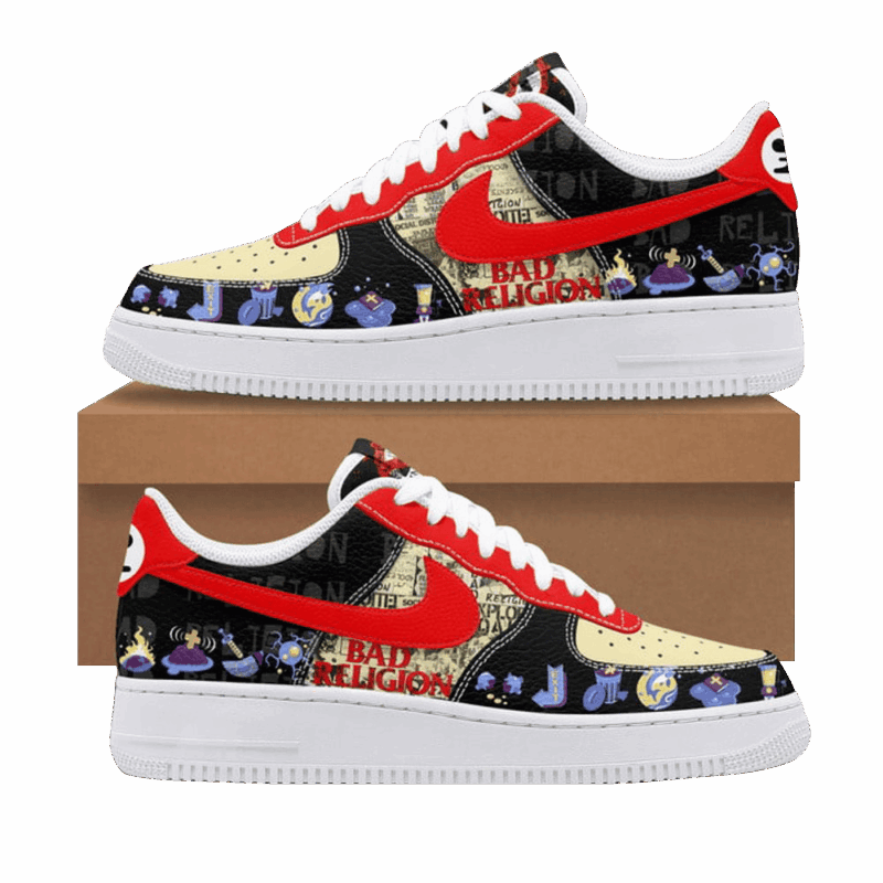 Bad Religion Nike Air Force 1 Bad Religion Merch Rock Band Fans Gifts For Father's Day