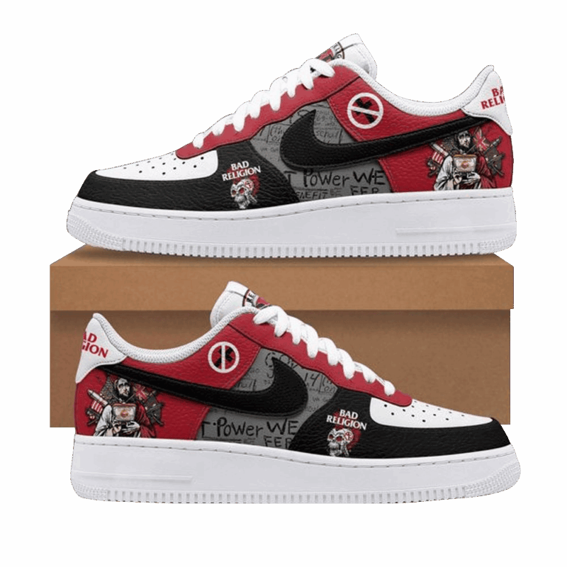 Bad Religion The Power We Seek Nike Air Force 1 Bad Religion Merch Gifts For Father's Day Ideas