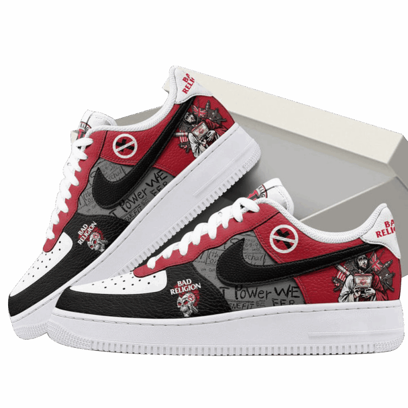 Bad Religion The Power We Seek Nike Air Force 1 Bad Religion Merch Gifts For Father's Day Ideas