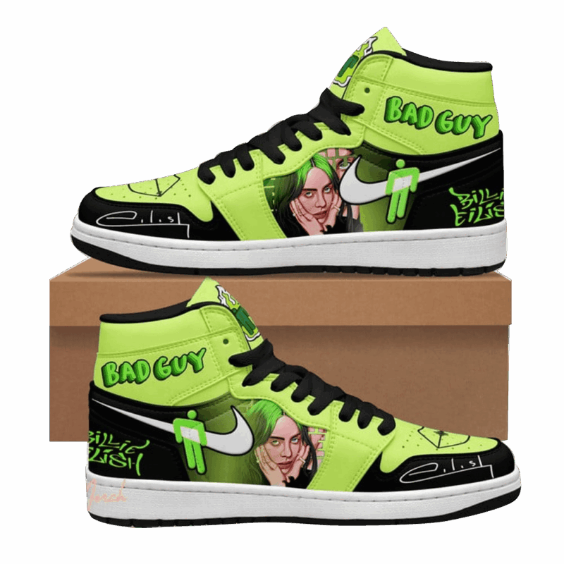 Billie Eilish Bad Guy Nike Air Jordan 1 Billie Eilish Merch Father's Day Gifts For Husband