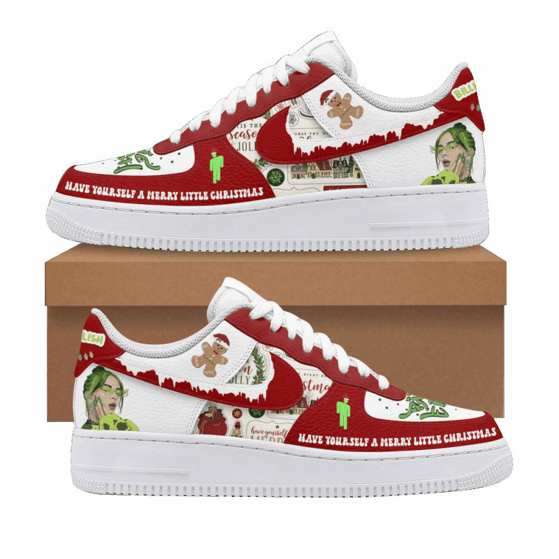 Billie Eilish Have Yourself A Merry Little Christmas Nike Air Force 1 Billie Eilish Merch