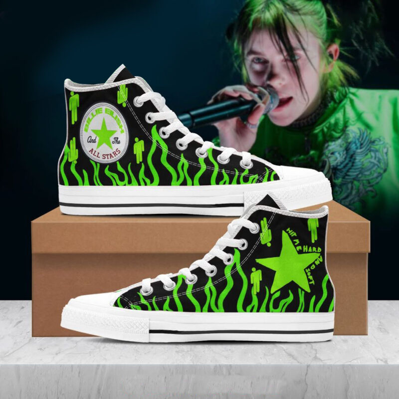 Billie Eilish High Top Shoes Billie Eilish Merch Father'sDay Present Ideas