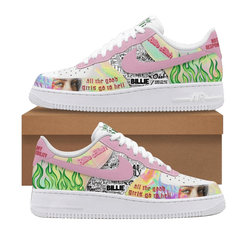 Billie Eilish New Arrivals Nike Air Force 1 Billie Eilish Merch Mother's Day Gifts For Wife
