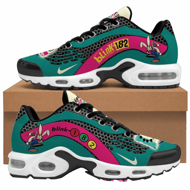 Blink 182 Air Max Plus Shoes Blink 182 Merch Good Fathers Day Gifts