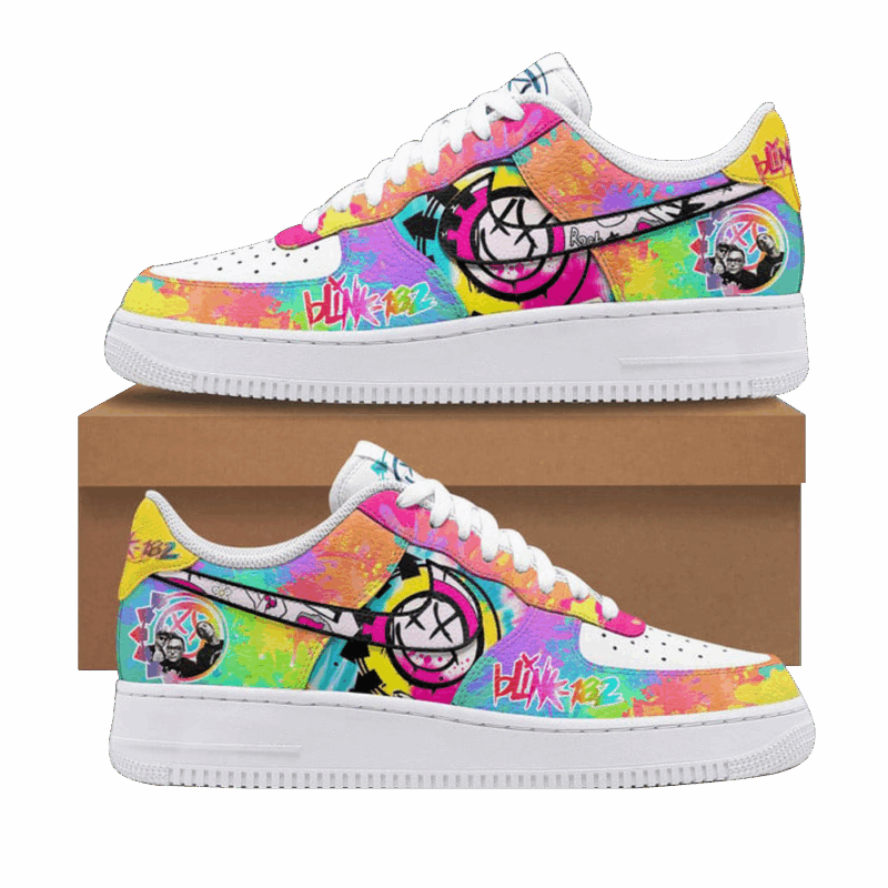 Blink 182 Dammit Graffiti Nike Air Force 1 Blink 182 Merch 1St Mothers Day Gifts