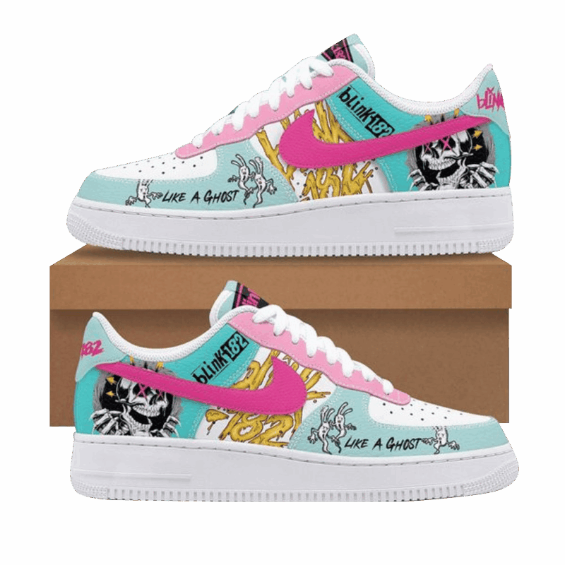 Blink 182 Like A Ghost Air Force 1 Blink 182 Merch Mothers Day Present Ideas