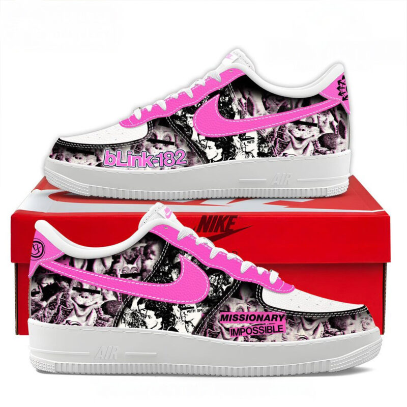 Blink 182 Missionary Impossible 2025 Tour Special Air Force 1 Sneakers Blink 182 Merch