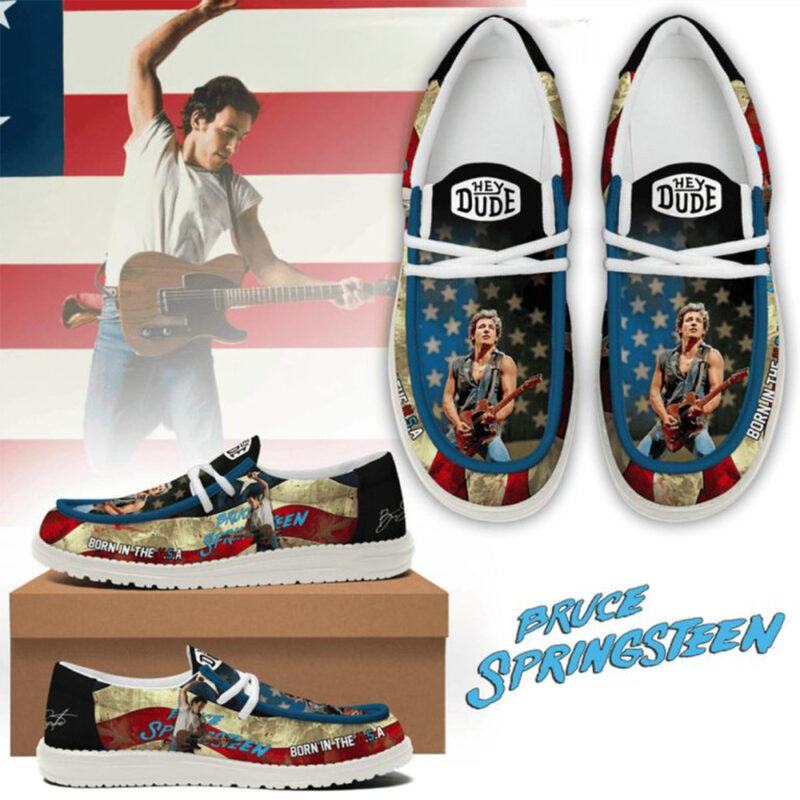 Bruce Springsteen Born In The USA 2025 Hey Dude Shoes Gifts For Music Fans