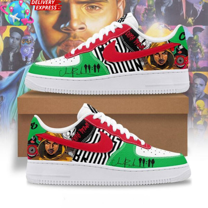 Chris Brown Merch Chris Brown 11.11 Tour Style Nike Air Force 1 Father_s Day Gifts