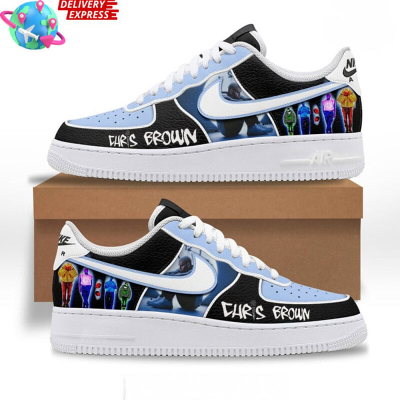 Chris Brown Merch Chris Brown Blue Sky Nike Air Force 1 Mother.s Day Presents Ideas 2025