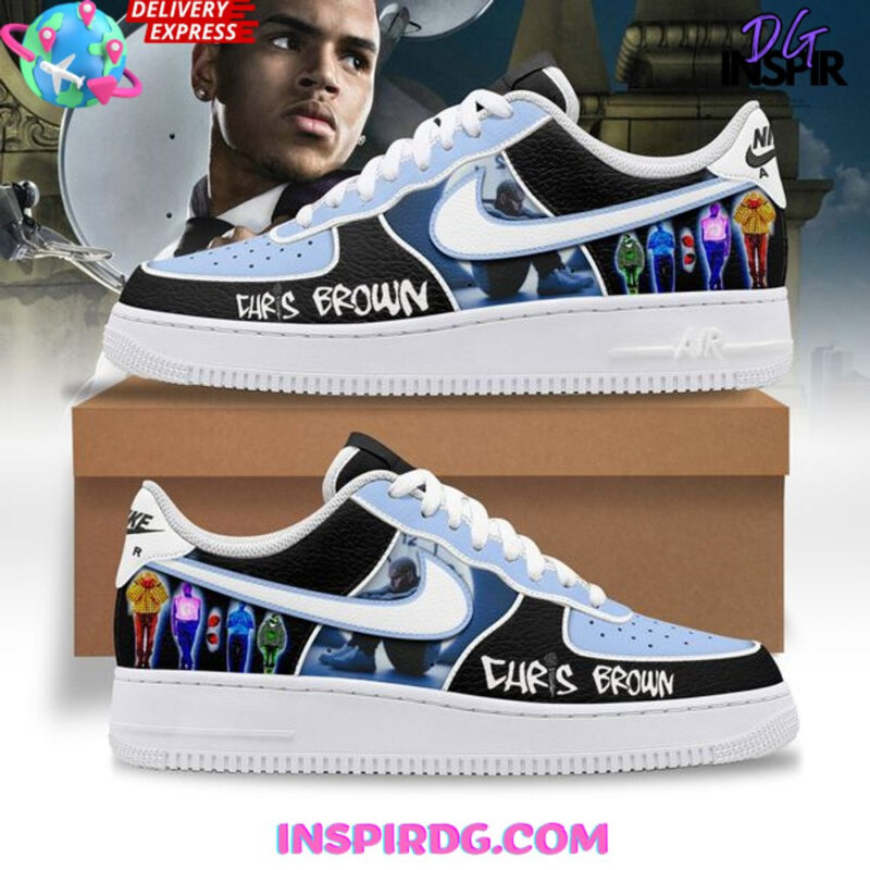 Chris Brown Merch Chris Brown Blue Sky Nike Air Force 1 Mother.s Day Presents Ideas 2025