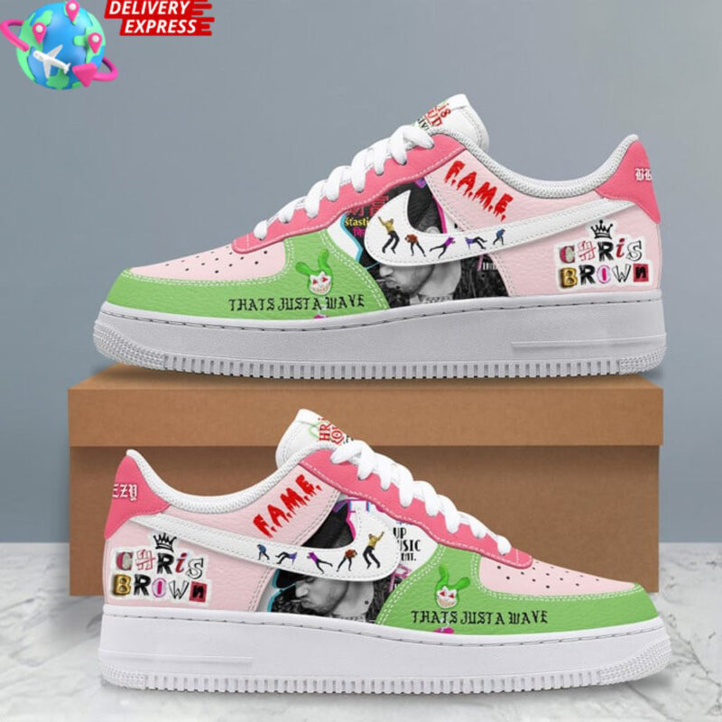 Chris Brown Merch Chris Brown FAME Wave Nike Air Force 1 Mother.sDay Gifts 2025