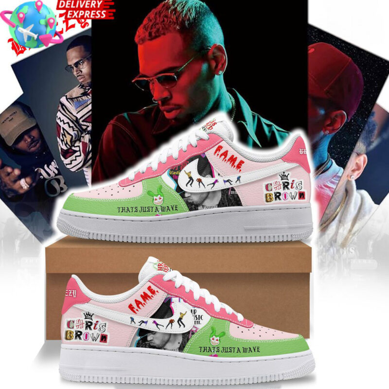Chris Brown Merch Chris Brown FAME Wave Nike Air Force 1 Mother.sDay Gifts 2025