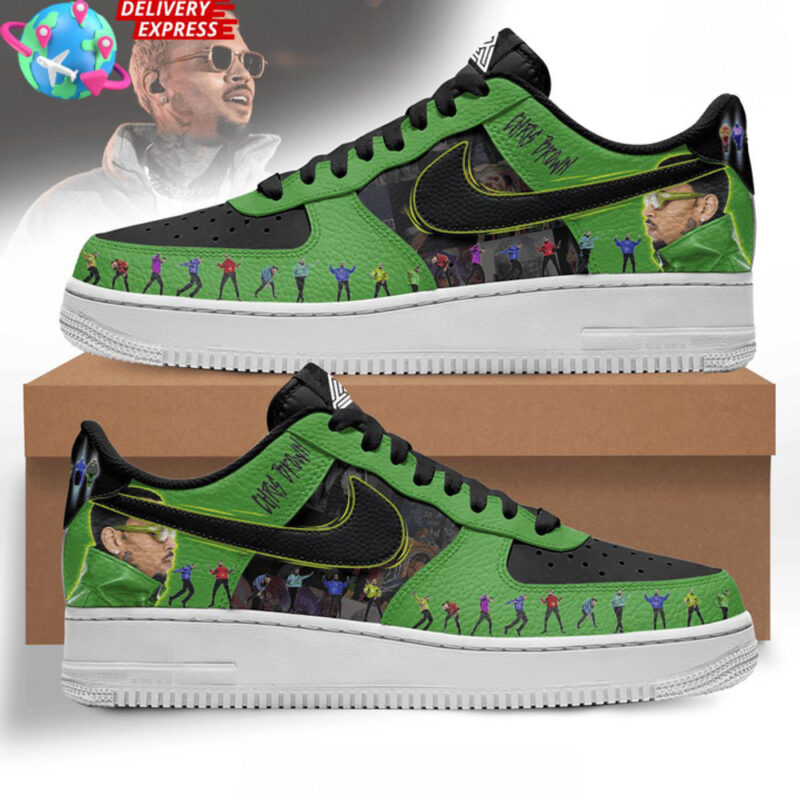 Chris Brown Merch Chris Brown x Nike Air Force 1 Sneaker Good Fathers Day Gifts