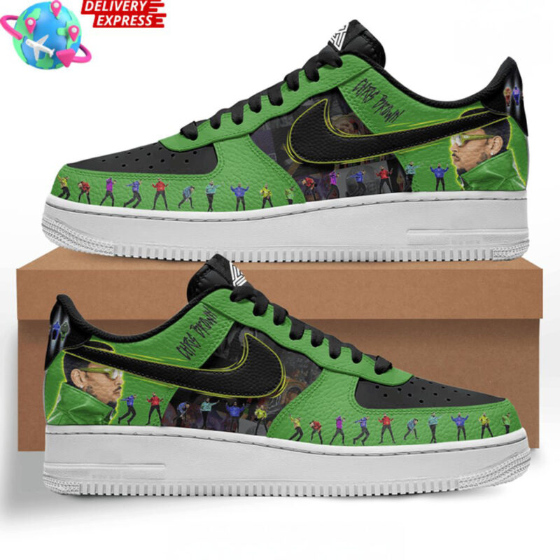 Chris Brown Merch Chris Brown x Nike Air Force 1 Sneaker Good Fathers Day Gifts