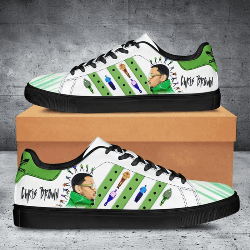 Chris Brown x Adidas Stan Smith Shoes Chris Brown Merch Father In Law Gifts Dad's Day