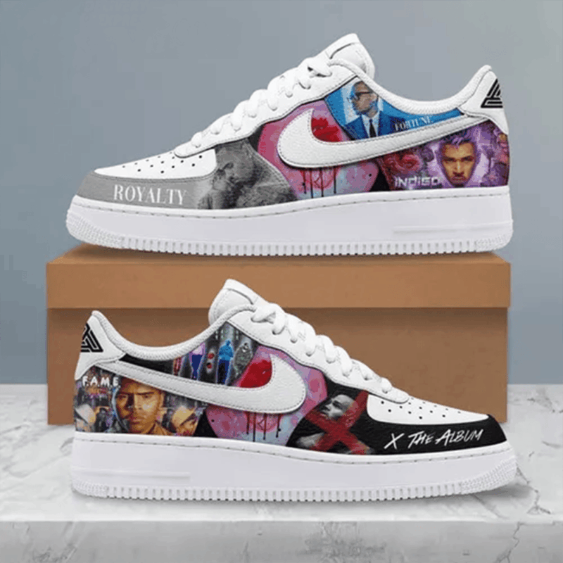 Chris Brown x The Album Nike Air Force 1 Chris Brown Merch Top Father's Day Gifts