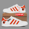 Custom Baltimore Orioles Orange On Orange Stan Smith Shoes Baseball Team Gift Ideas
