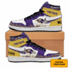 Custom Baltimore Ravens Collab Nike Air Jordan 1 Baltimore Ravens Merch Fathers Day Presents