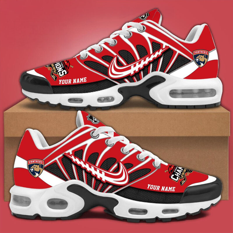 Custom Florida Panthers 2025 Stanley Cup Champions Air Max Shoes Florida Panthers Merch For Fans