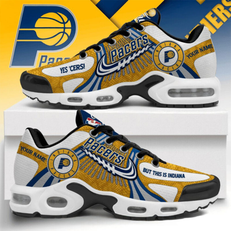Custom Indiana Pacers Yes Cers NBA Finals 2025 Air Max Plus Sneakers Indiana Pacers Merch