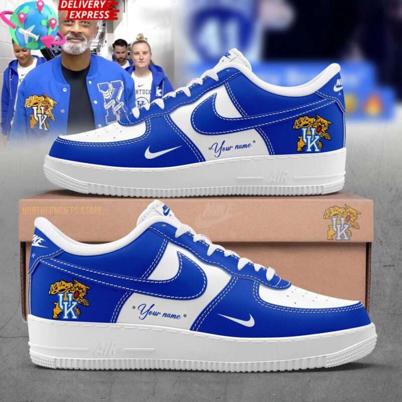 Custom Kentucky Wildcats Nike Air Force 1 Kentucky Wildcats Merch Sentimental Father's Day Gifts
