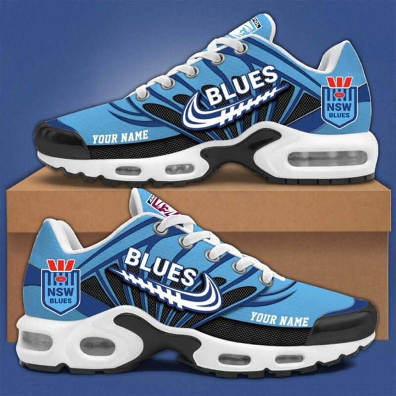 Custom New South Wales Blues State of Origin Air Max Plus Sneakers 2025 Gifts For Dad