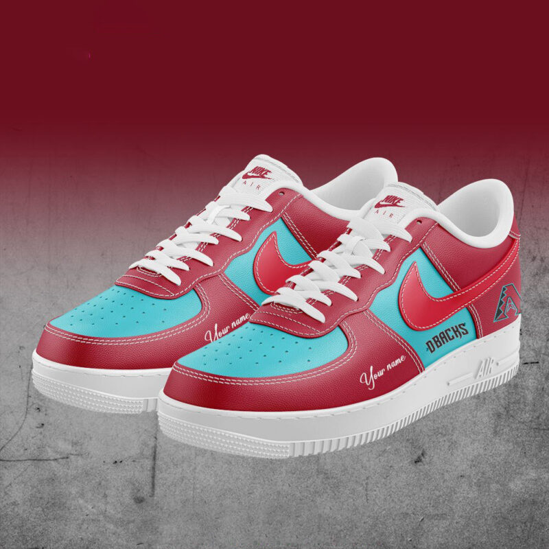 Customized Arizona Diamondbacks Nike Air Force 1 Baseball Lover Unique Father'sDay Gifts