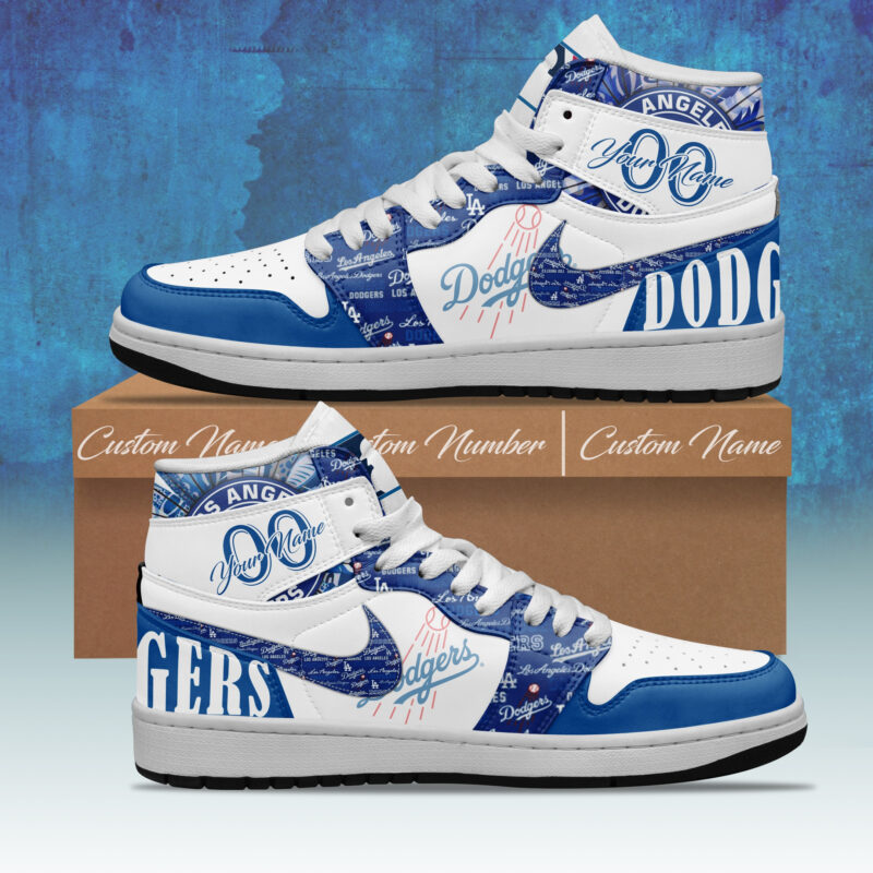 Customized Los Angeles Dodgers MLB Shoes Presents For Baseball Lovers