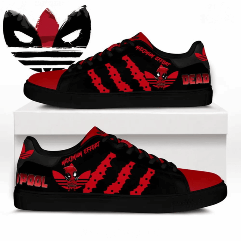 Deadpool Maximum Effort Stan Smith Shoes Deadpool Merch Dad Fathers Day Gifts