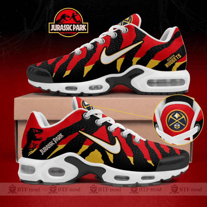 Denver Nuggets X Jurassic Park 2025 Air Max Plus Shoes Denver Nuggets Merch Unique Gifts For Dad