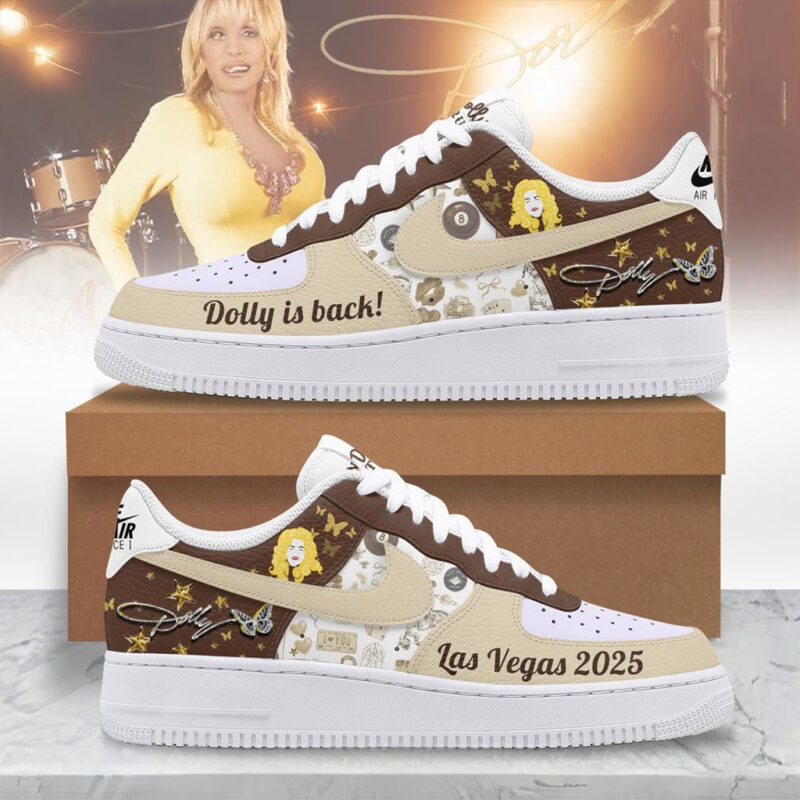 Dolly Parton Las Vegas 2025 In Dolly We Trust Air Force 1 Sneakers Gifts For Mom